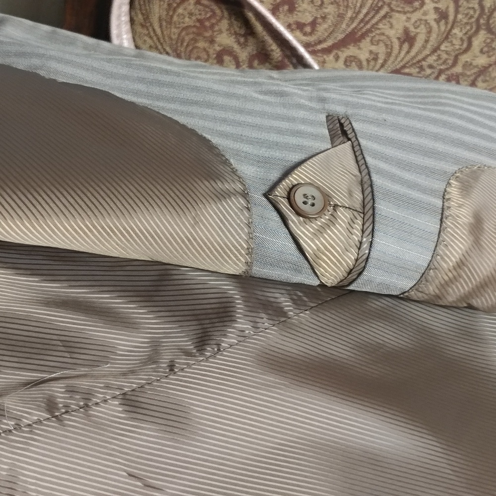 Light brown pinstrip suit set NWT mens size 38R. - Picture 3 of 8